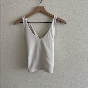Girlfriend Collective White Cross Back Tank Top Women’s | Size M | Sustainable